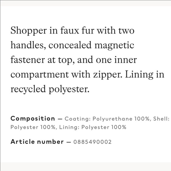 H&M Faux Fur Shopper - Picture 12 of 12